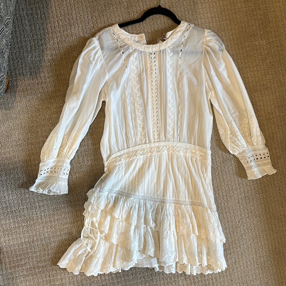 Mini white dress
